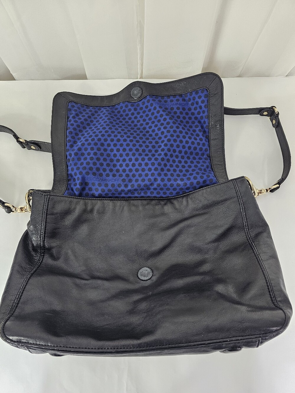 Rebecca Minkoff Black Leather Slouchy Hobo Bag Chic Y2K - Picture 7 of 11